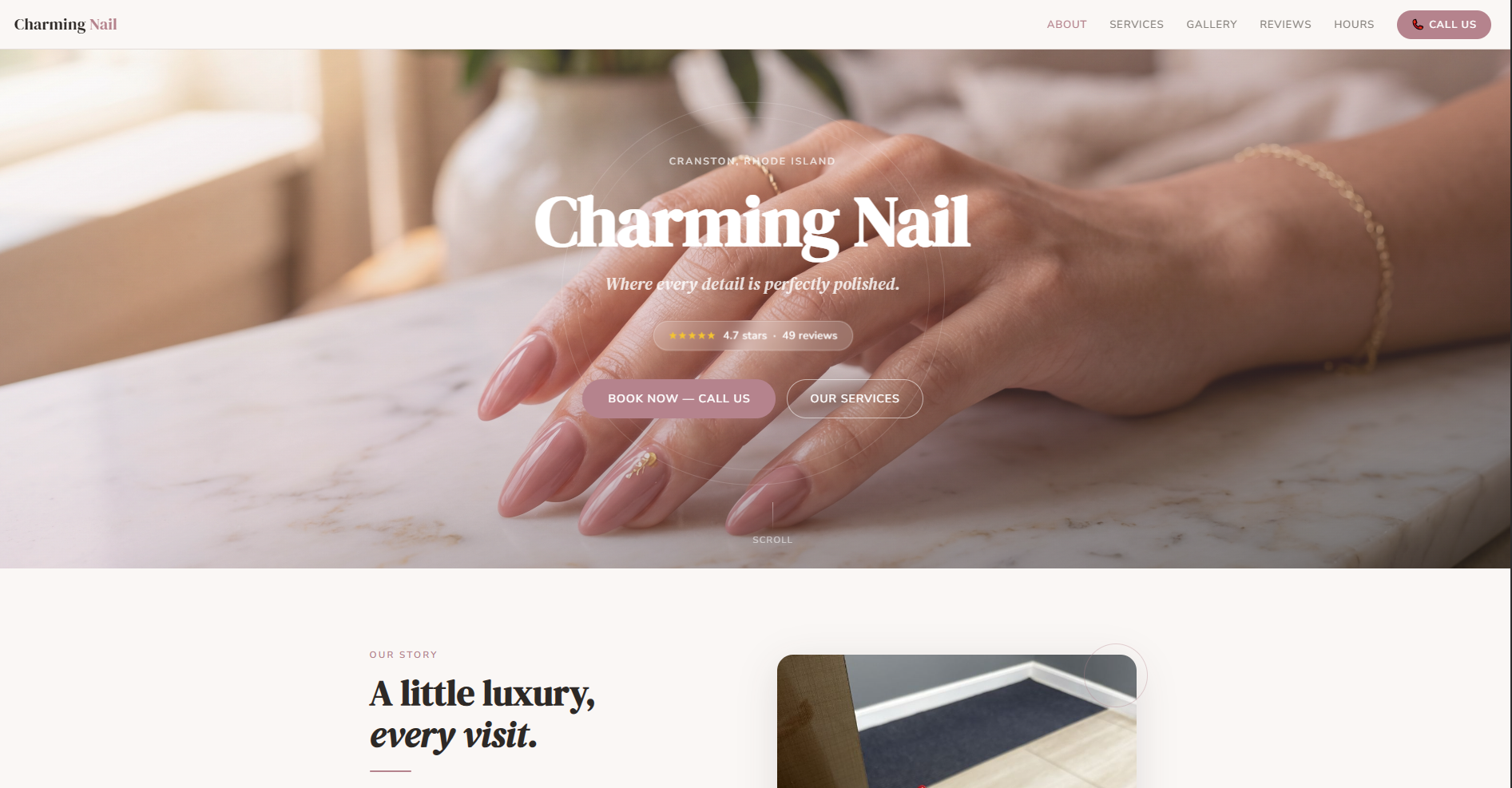 Charming Nail website